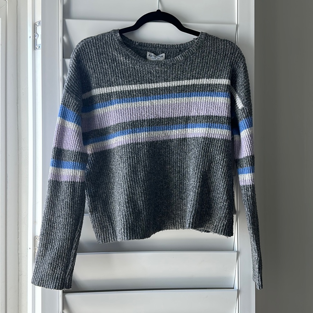 Multicolored striped sweater